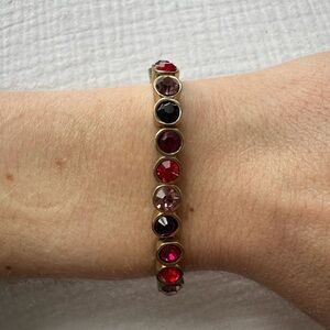 Elegant Gold, Pink, Purple and Red Bracelet from Macys